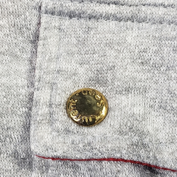 Vintage Reversible Jacket One Size 1X ? Nautical Print Nylon Fleece Coat Pockets - Picture 9 of 12